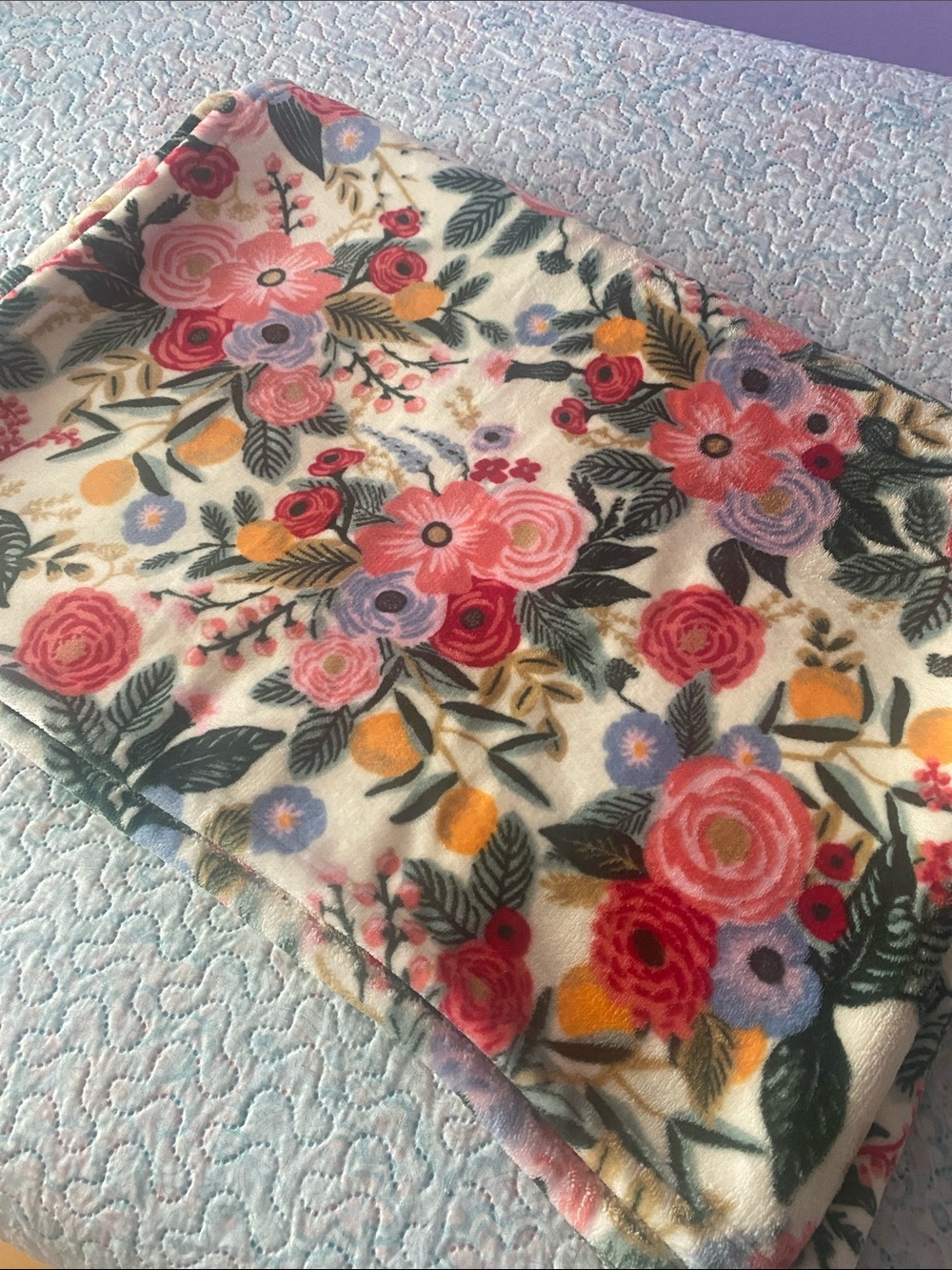 Rifle Paper Co. Garden Party Throw Blanket - Picture 2 of 5
